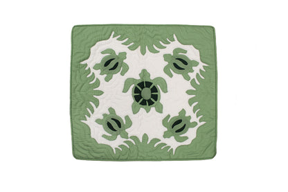 Quilted Pillow Cases - Green/Blue