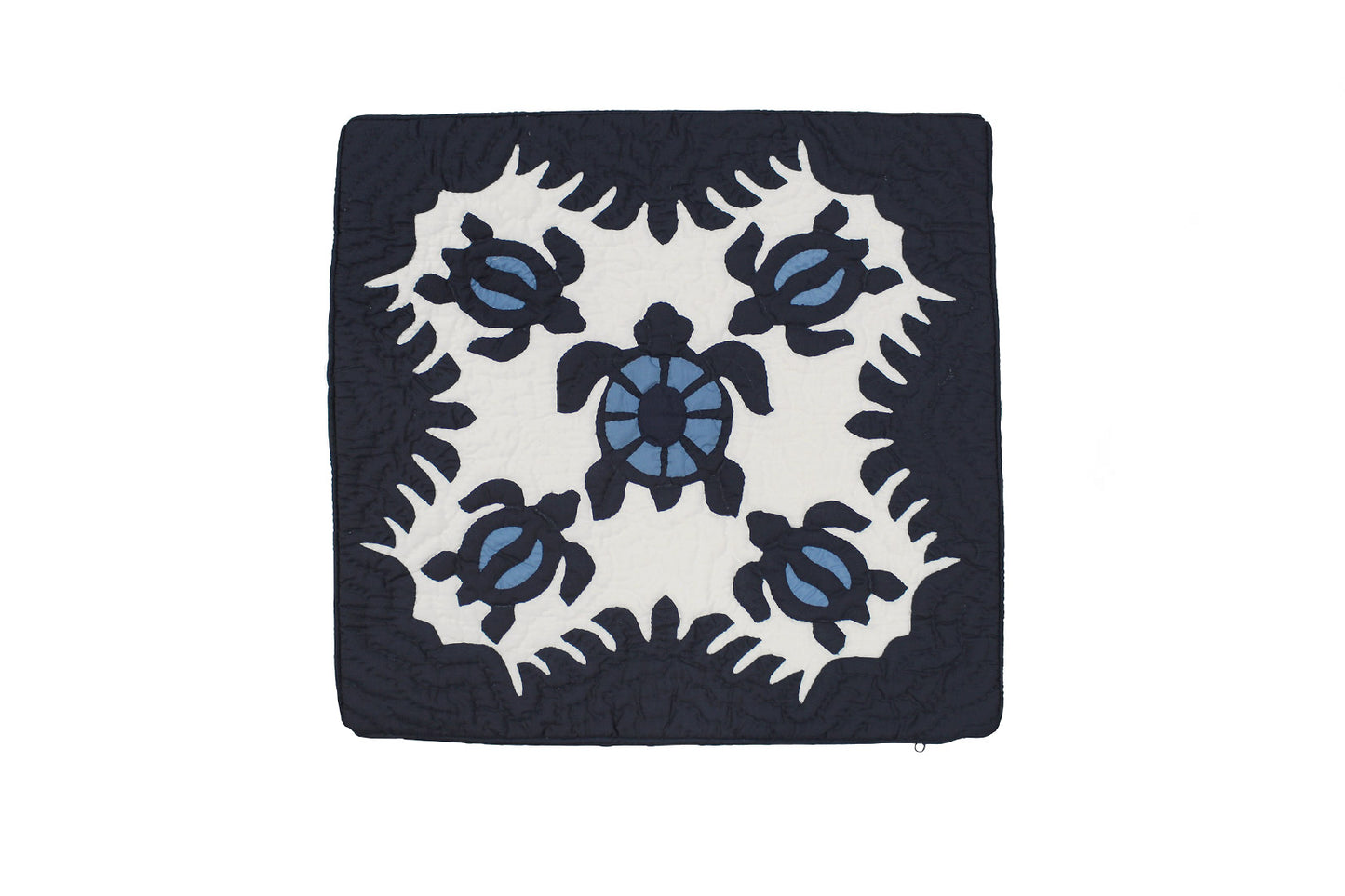 Quilted Pillow Cases - Navy/Blue