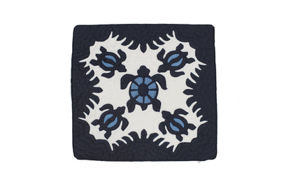 Quilted Pillow Cases - Navy/Blue