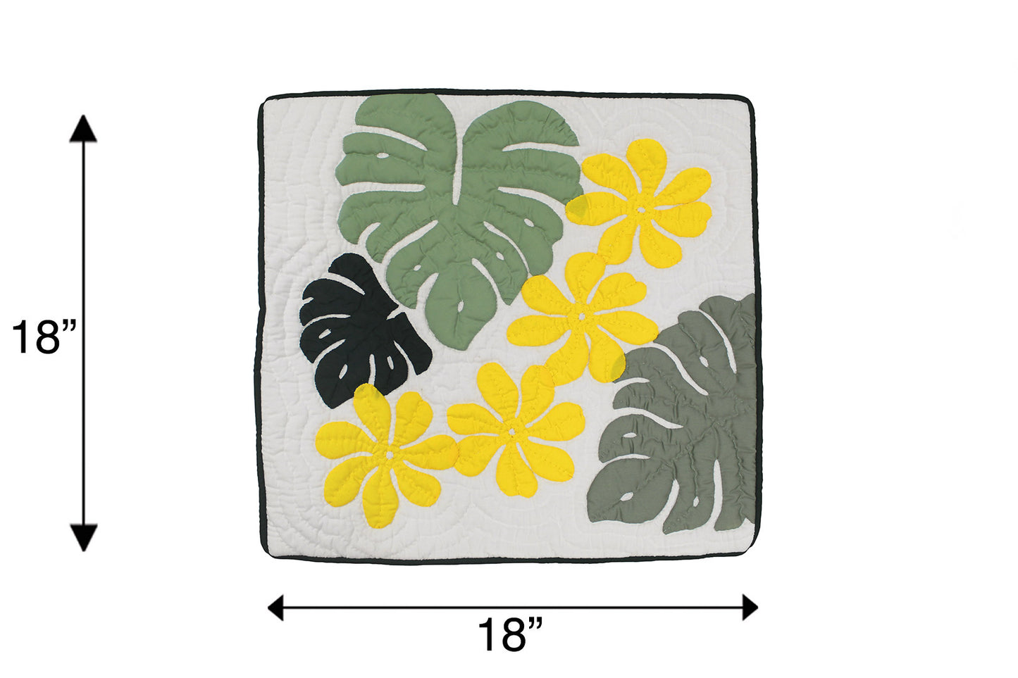 Quilted Pillow Cases - Cream/Yellow