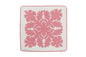 Quilted Pillow Cases 16"- Pink/Cream