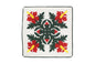 Quilted Pillow Cases 16"- Hunter/Red