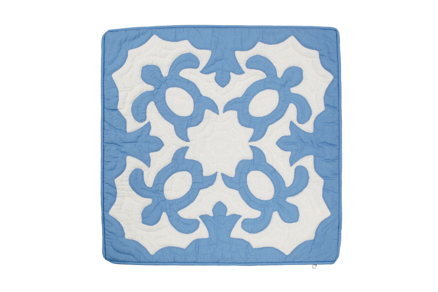 Quilted Pillow Cases 16"- Blue