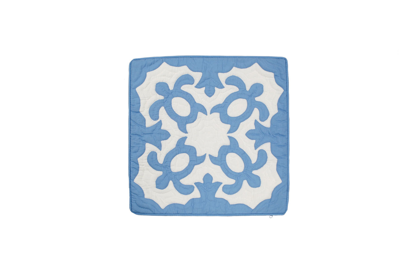Quilted Pillow Cases 16"- Blue