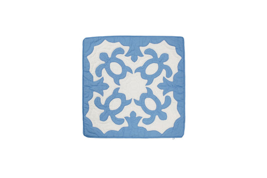 Quilted Pillow Cases 16"- Blue