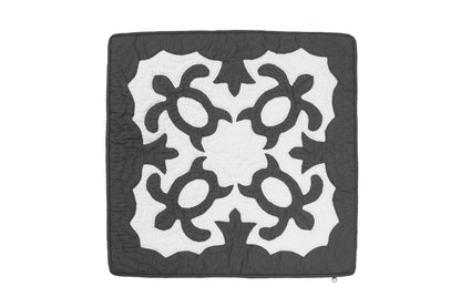 Quilted Pillow Cases 16"- Gray