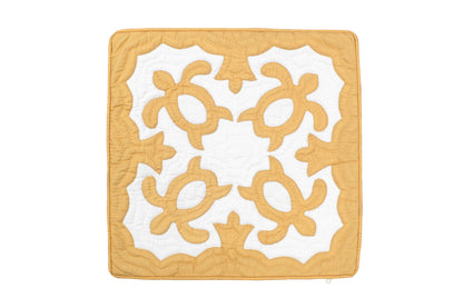 Quilted Pillow Cases 16"- Tan