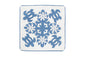 Quilted Pillow Cases 16"- Blue/Cream