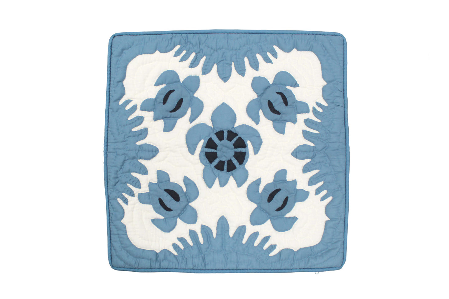 Quilted Pillow Cases 16"- Blue