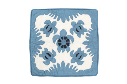 Quilted Pillow Cases 16"- Blue