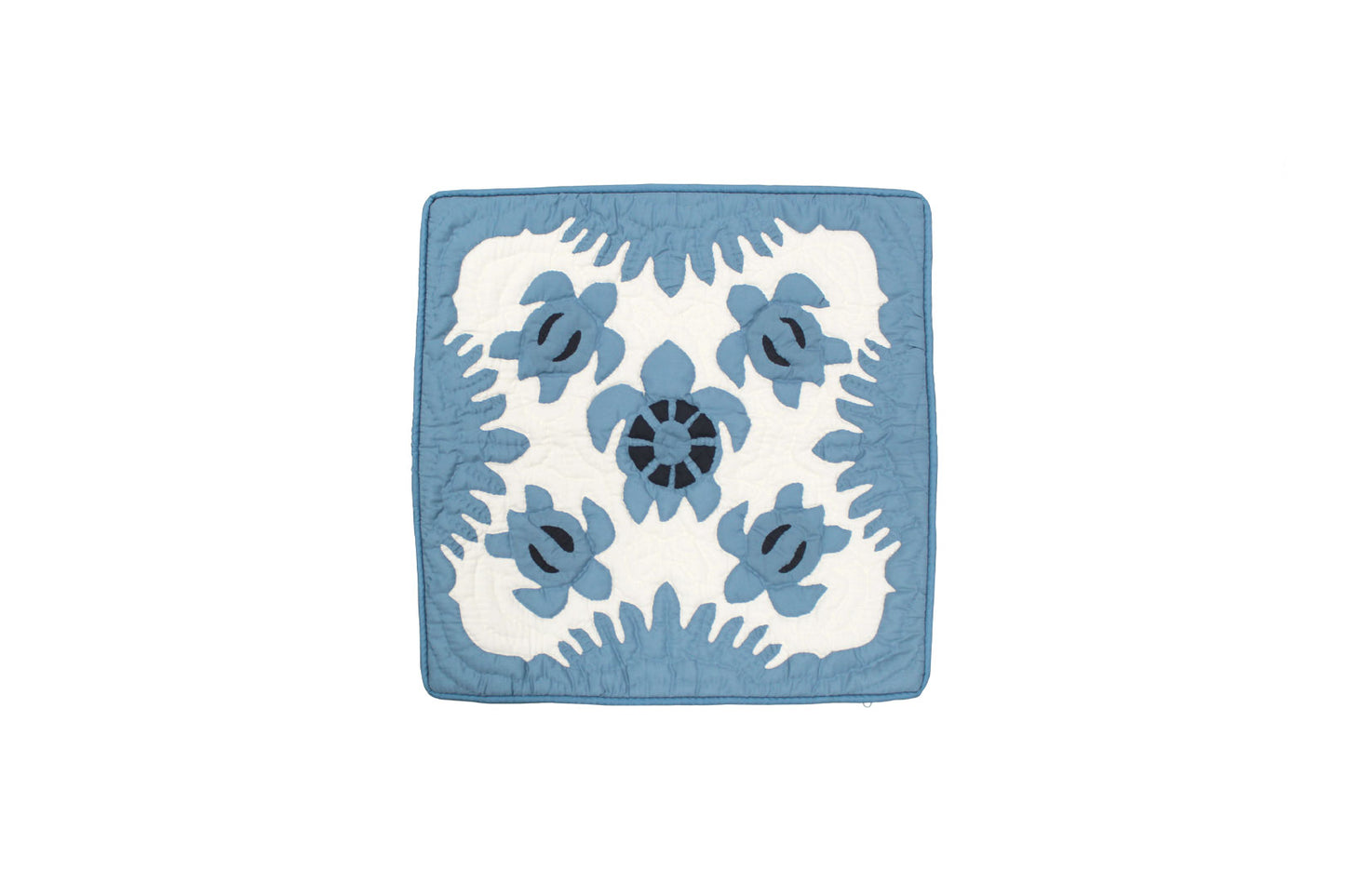 Quilted Pillow Cases 16"- Blue