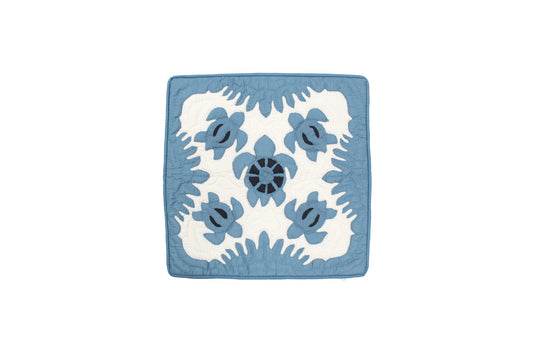Quilted Pillow Cases 16"- Blue
