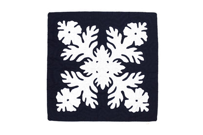 Quilted Pillow Cases 16"- Navy
