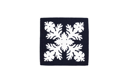 Quilted Pillow Cases 16"- Navy