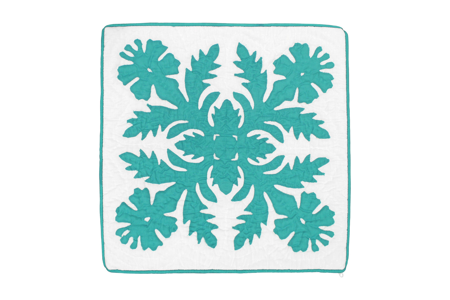 Quilted Pillow Cases 16"- Teal