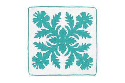 Quilted Pillow Cases 16"- Teal