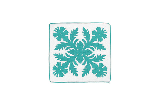 Quilted Pillow Cases 16"- Teal