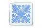 Quilted Pillow Cases 16"- Blue/Cream