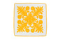 Quilted Pillow Cases 16"- Mustard/Cream