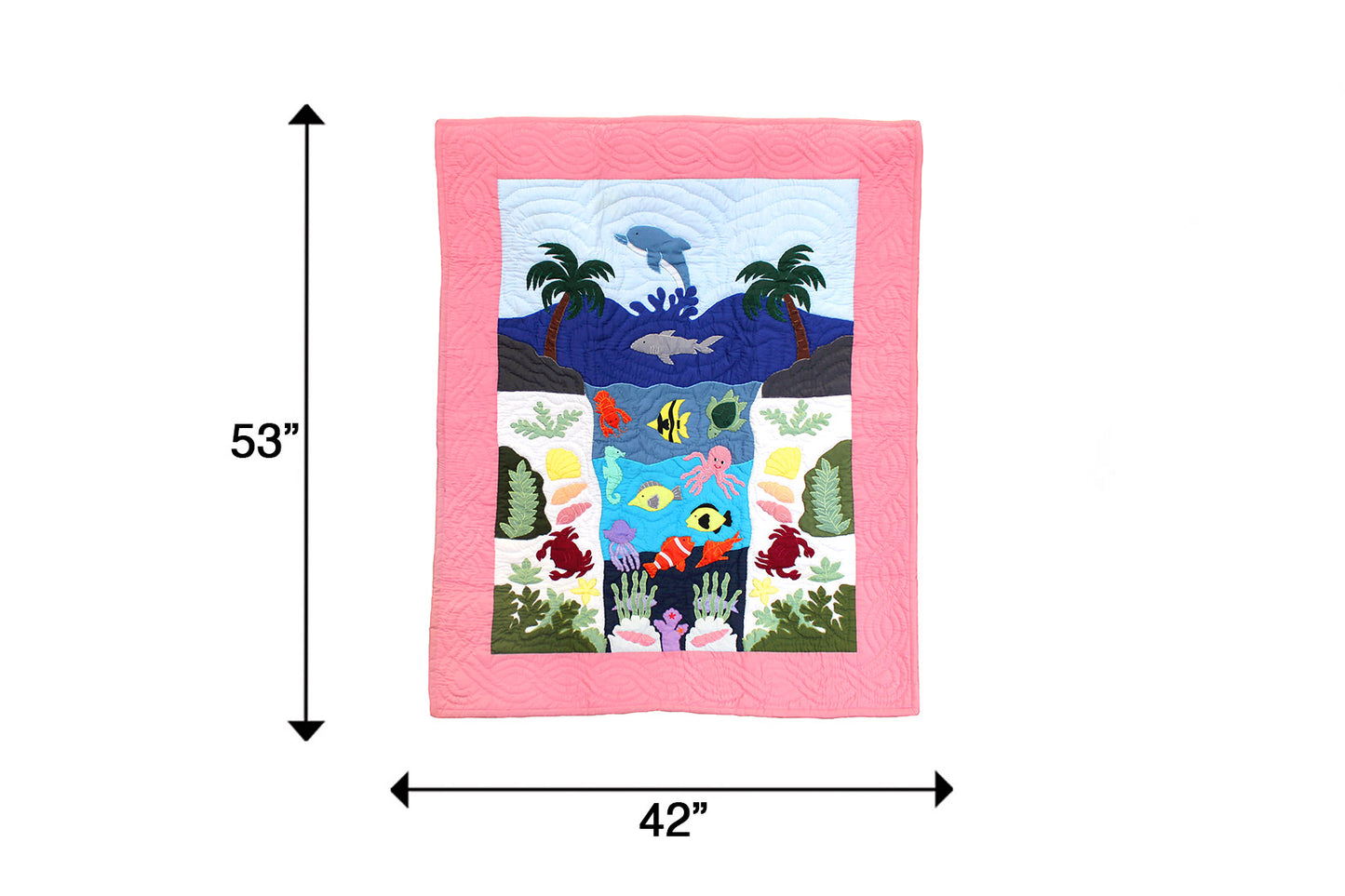 Quilted Baby Blanket - Pink