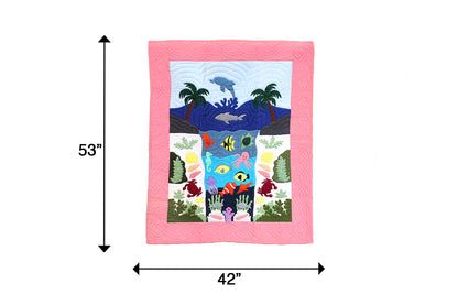 Quilted Baby Blanket - Pink