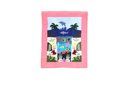 Quilted Baby Blanket - Pink
