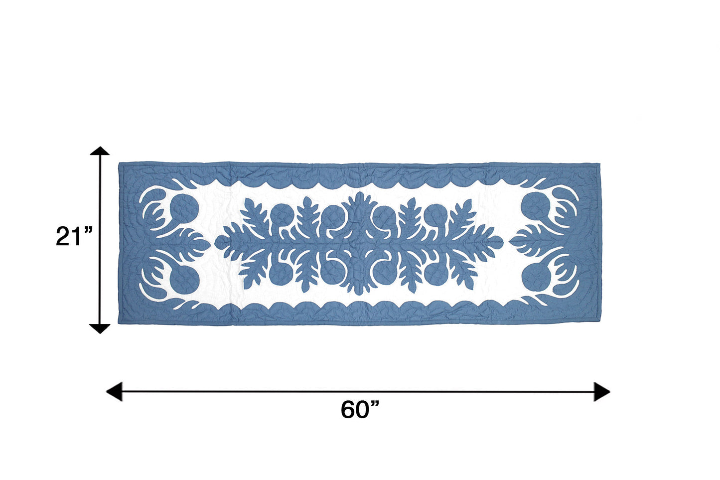 Quilted Table Runner - Blue