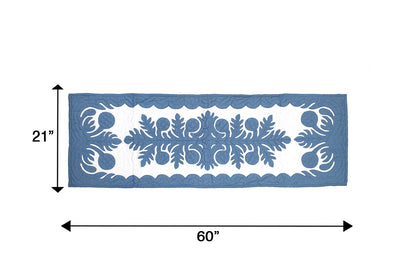 Quilted Table Runner - Blue