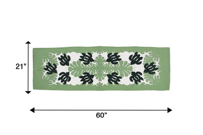 Quilted Table Runner - Green