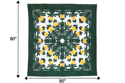 Quilted 80x80 Wall Hanging - Hunter