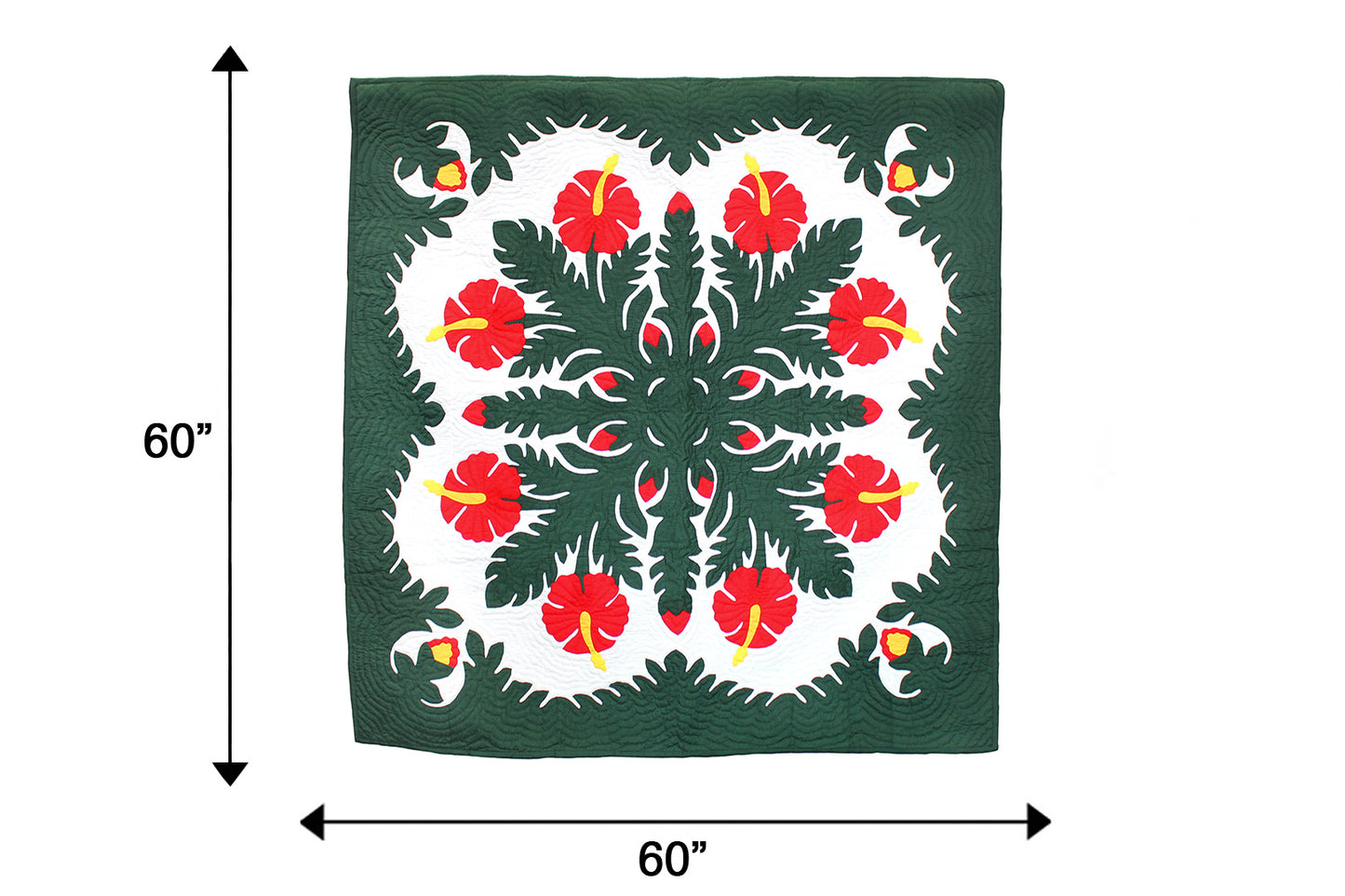 Quilted 60x60 Wall Hanging - Hunter
