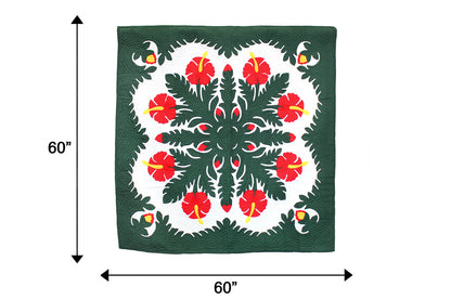 Quilted 60x60 Wall Hanging - Hunter
