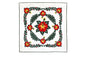 Quilted 80x80 Wall Hanging - Cream/Hunter