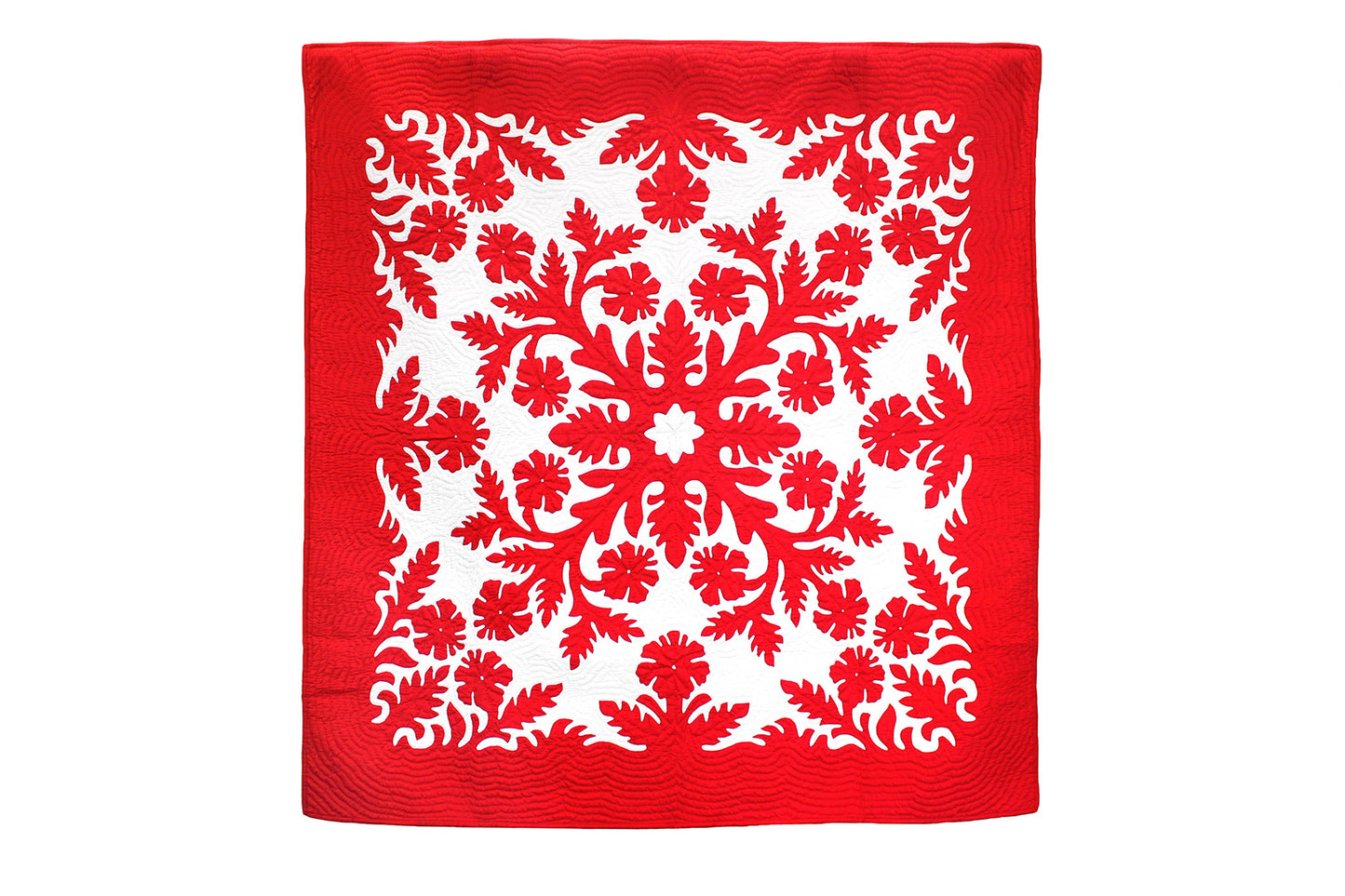 Quilted 80x80 Wall Hanging - Red
