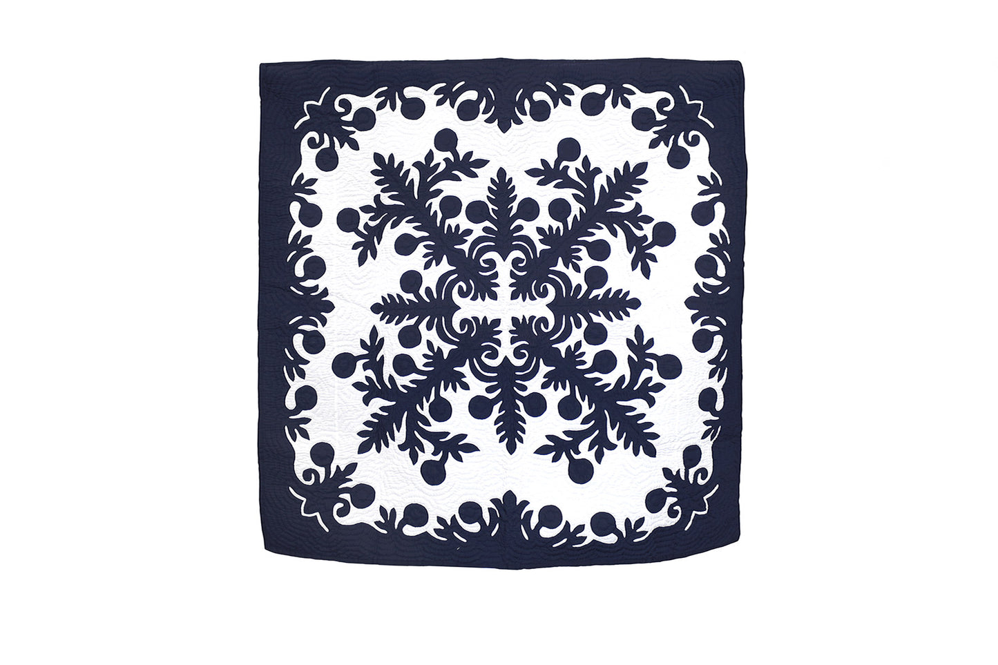 Quilted 60x60 Wall Hanging - Navy