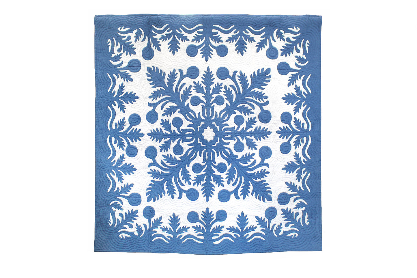 Quilted 80x80 Wall Hanging - Blue