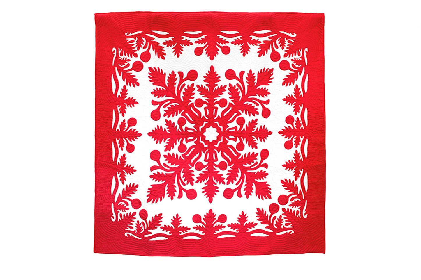 Quilted 80x80 Wall Hanging - Red