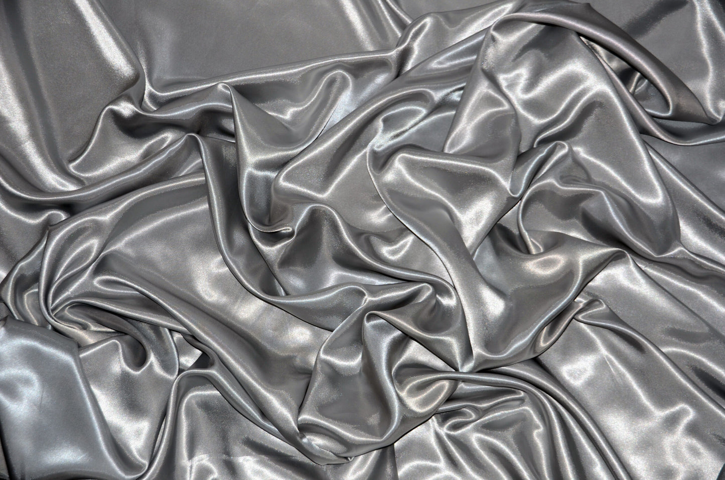 Stretch Charmeuse Satin Silver